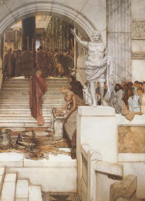 Alma-Tadema, Sir Lawrence After the Audience (mk23) Sweden oil painting art